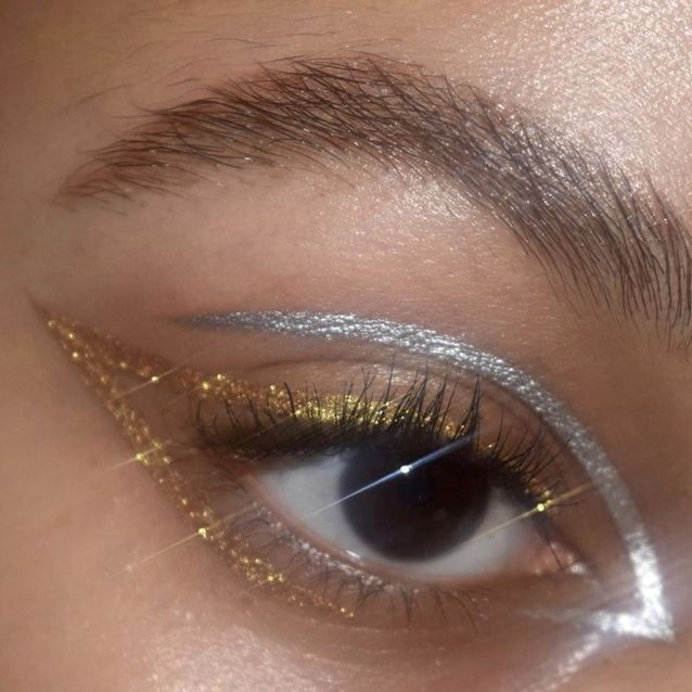 eyeliner doré et argenté prisma