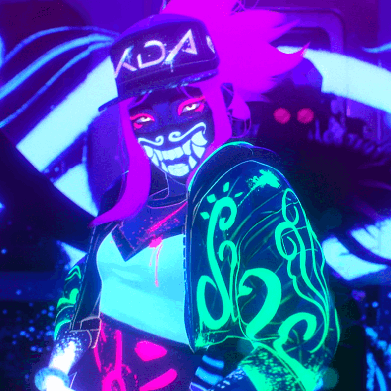 akali maquillage neon k/da pop/stars