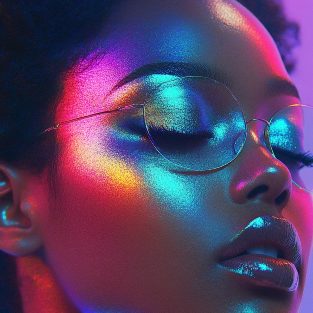 maquillage prisma irisé modèle