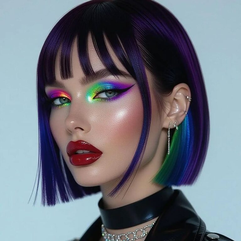 Maquillage coloré prisma