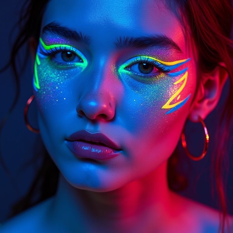 maquillage prisma neon electric tiger liner yeux et teint