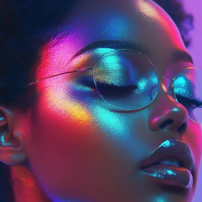 maquillage prisma irisé modèle